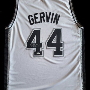 George Gervin Autogramm - Custom Jersey signiert mit COA (JSA)