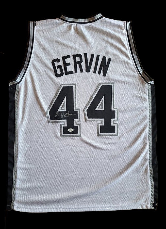 George Gervin Autogramm - Custom Jersey signiert mit COA (JSA)
