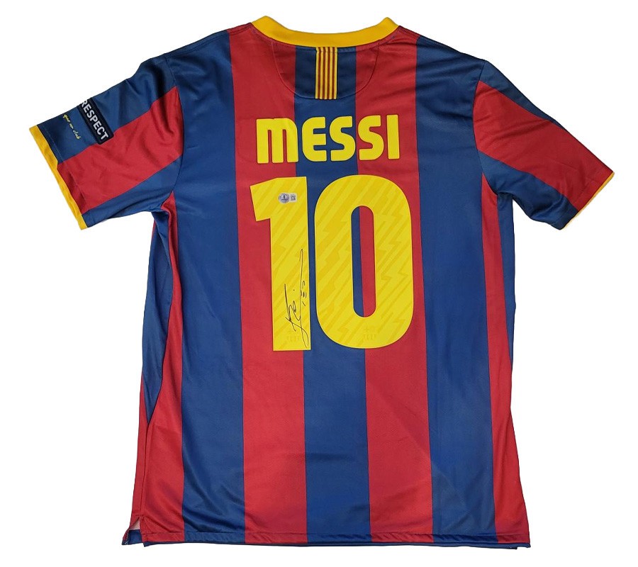 Lionel Messi - signiertes Barcelona Trikot mit COA & LOA (Beckett)