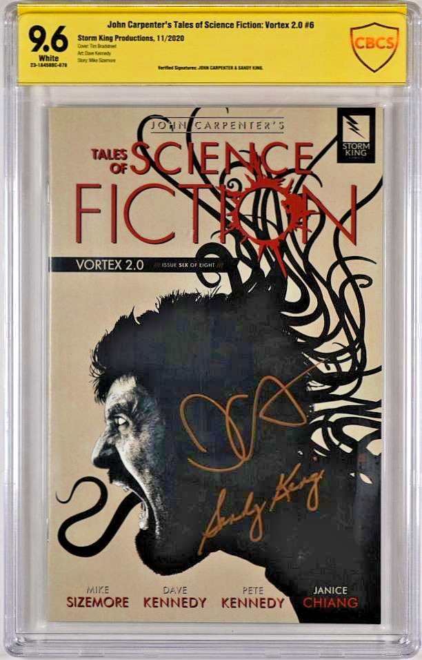 Tales of Sci-Fi: Vortex 2.0 #6 (2020) CBCS 9.6 signierter Comic Carpenter & King