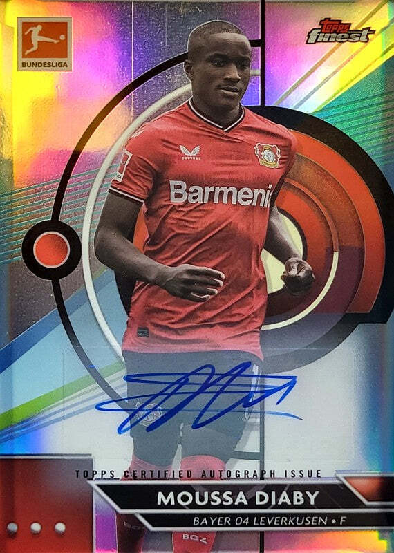 Moussa Diaby - 2023/24 - Topps Finest - Auto