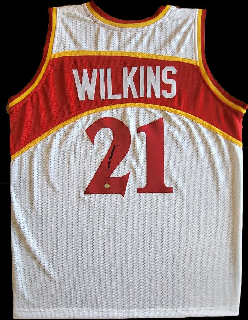 Dominique  Wilkins Autogramm - Custom Jersey signiert mit COA (AWM)