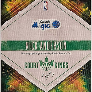 Nick Anderson - 2018/19 Panini Court Kings - Auto 1/1