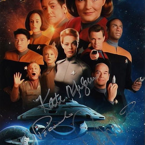 Star Trek Voyager CAST - 20x30 cm Autogramm mit COA (JSA)