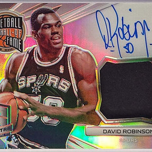 David Robinson - 2014/15 Panini Spectra - Game worn Patch - on card Auto /35