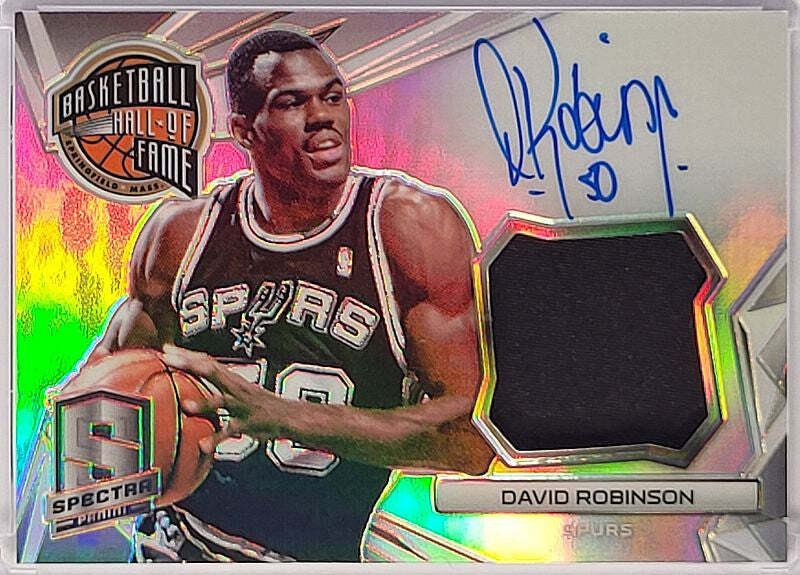 David Robinson - 2014/15 Panini Spectra - Game worn Patch - on card Auto /35