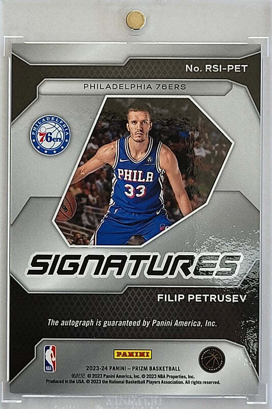 Filip Petrusev - 2023/24 Panini Prizm - Rookie Card - Auto