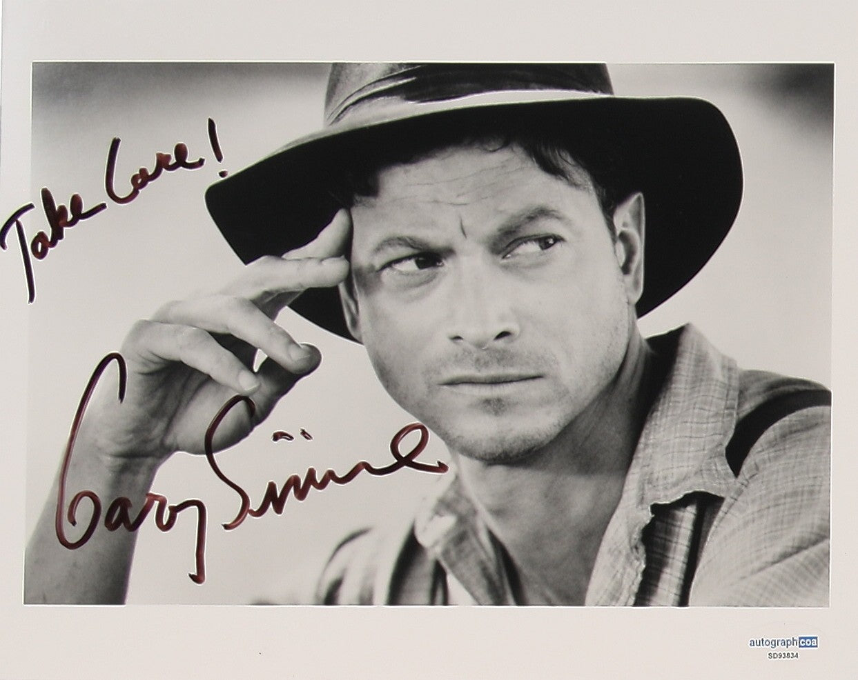 Gary Sinise Originalautogramm 20 x 25 cm mit COA (ACAO)