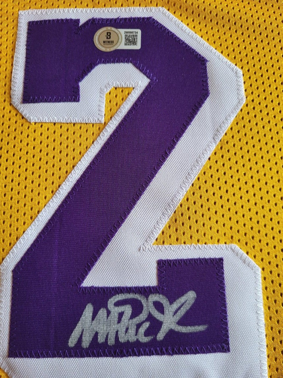 Magic Johnson Autogramm - Custom Jersey signiert mit COA (Beckett)