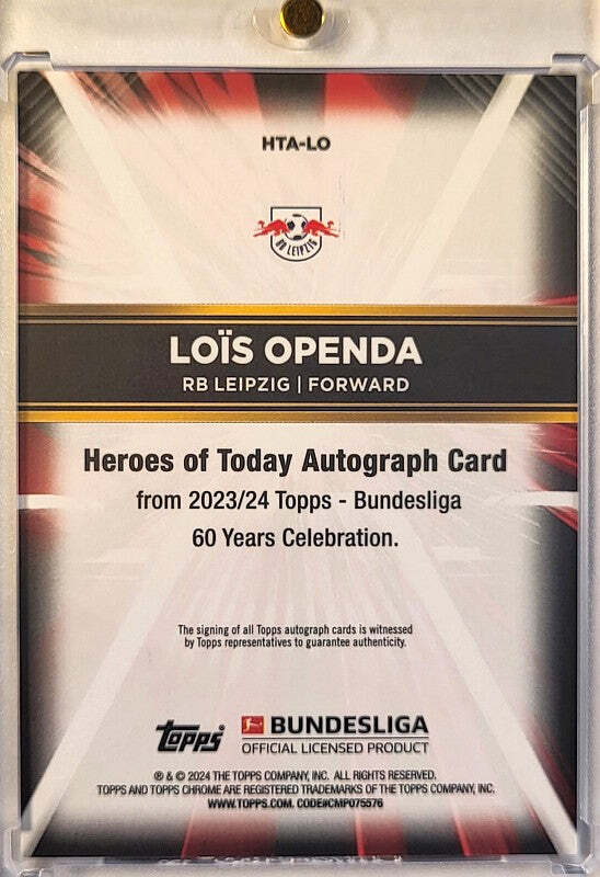 Lois Openda - 2023/24 - Topps Bundesliga 60 Jahre - Auto