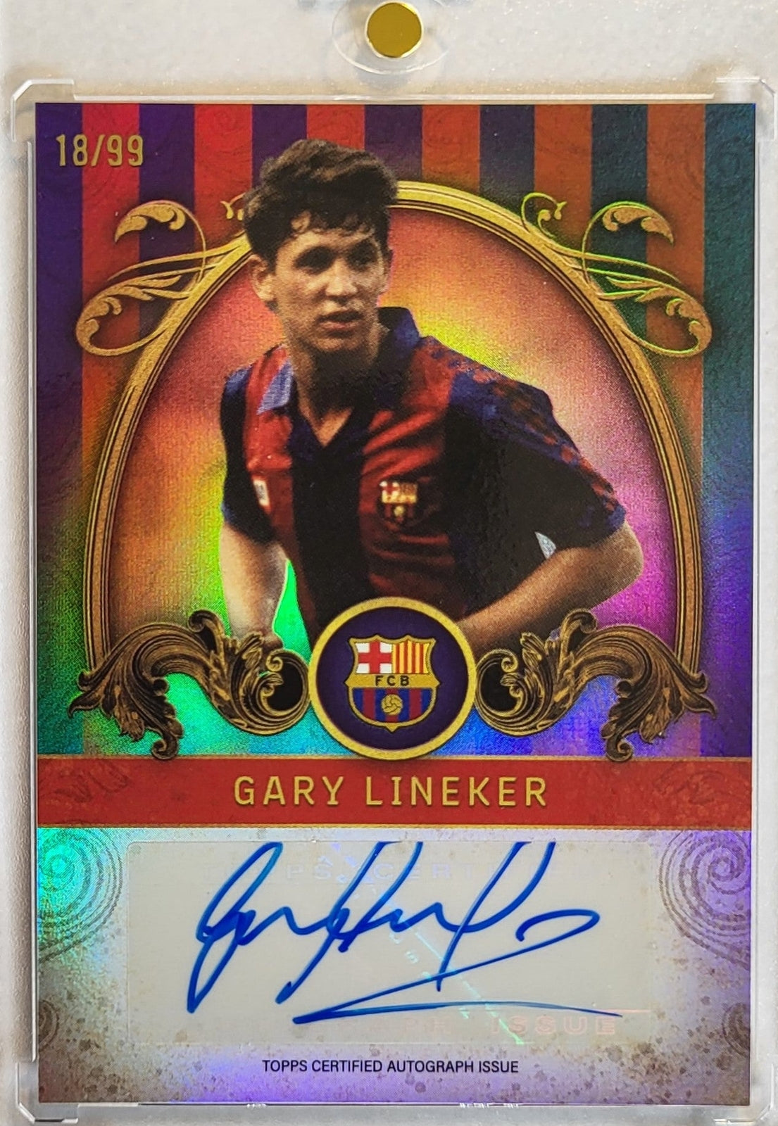 Gary Lineker - 2024/24 - Panini FC Barcelona Team Set - Auto /99