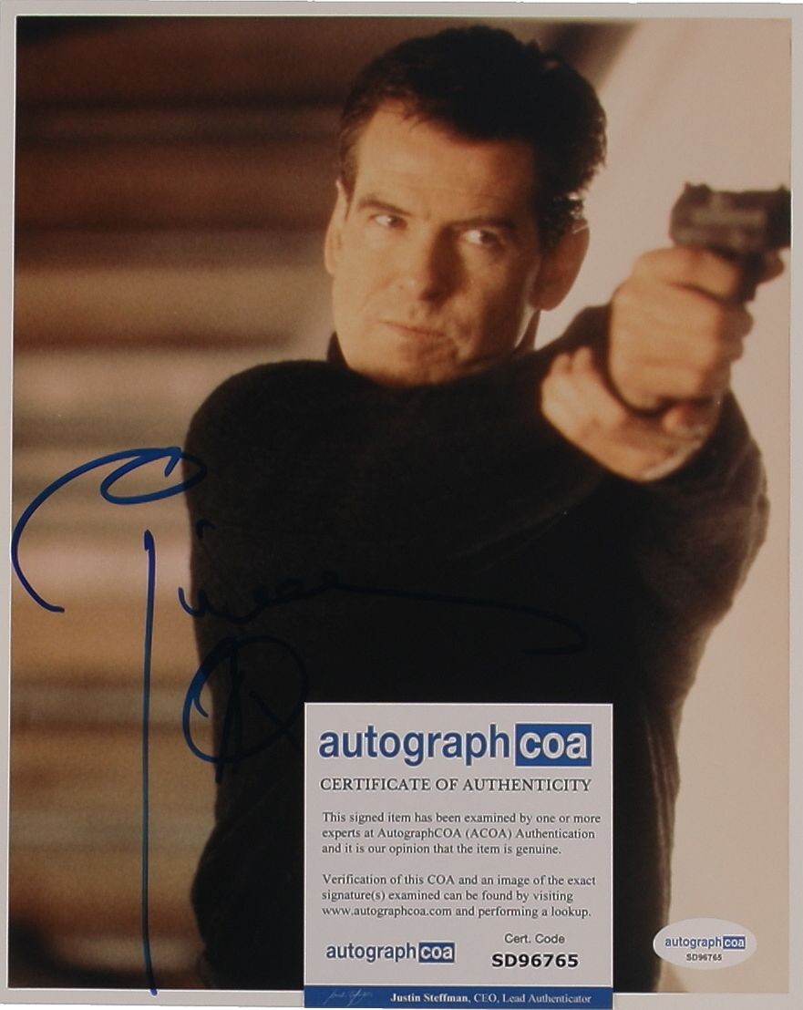 Pierce Brosnan (James Bond) 20x25 cm Autogramm COA (ACOA)