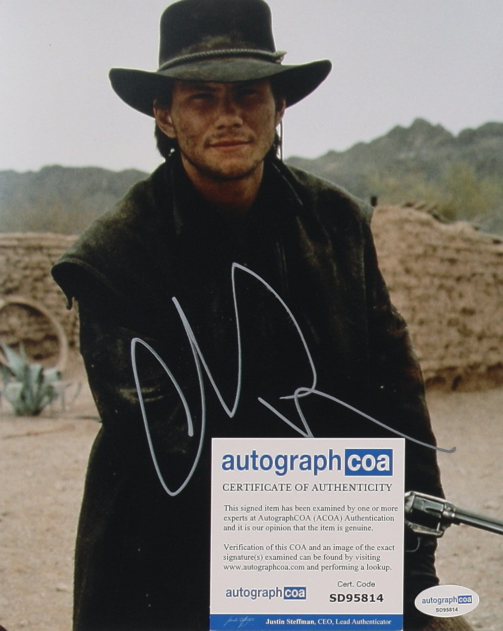 Christian Slater Originalautogramm 20 x 25 cm mit COA (ACOA)