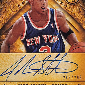 John Starks - 2013/14 Panini Gold Standard - on card Auto /299
