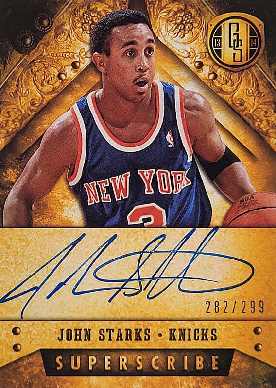 John Starks - 2013/14 Panini Gold Standard - on card Auto /299