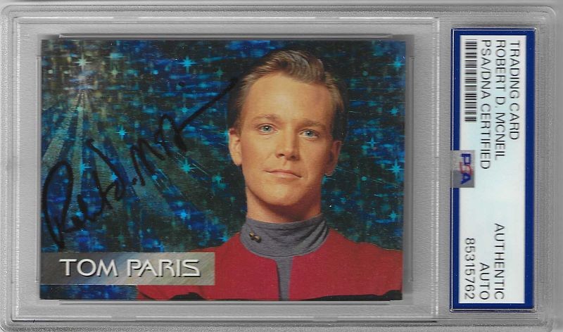 Robert McNeill ("Tom Paris" - Voyager) 1995 #S4 Autogramm-TC mit COA (PSA)