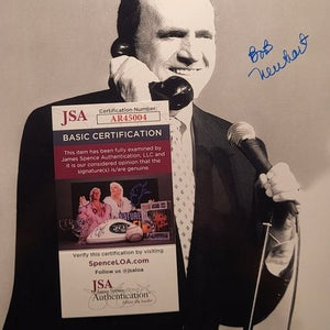 Bob Newhart Autogramm 20x25 cm Foto (Prof. Proton / Big Bang Theory) mit COA JSA