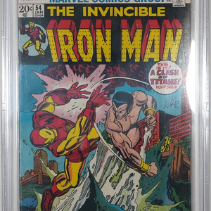 Iron Man #54 (1973) CBCS 7.0 Gil Kane signierter Comic (1973)