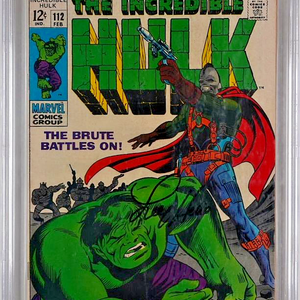 Incredible Hulk #112 (1969) CBCS WS 6.0 signierter Comic Lou Ferrigno