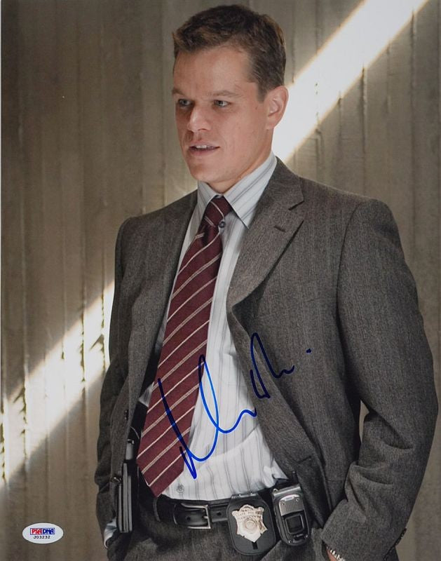 Matt Damon (The Departed) 28x36 cm Autogramm mit COA (PSA/DNA)