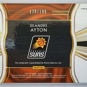 DeAndre Ayton - 2018/19 - Panini Select - Prizm - Auto /199