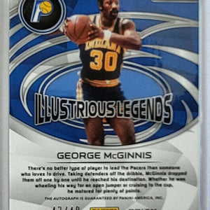 George McGinnis - 2022/23 Panini Spectra Illustrious Legends - Auto /49