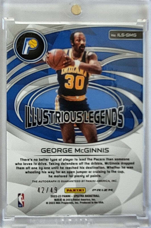 George McGinnis - 2022/23 Panini Spectra Illustrious Legends - Auto /49