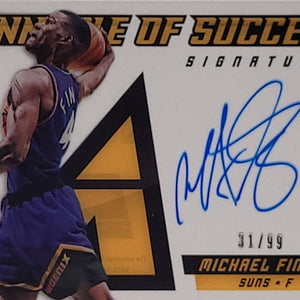 Michael Finley - 2013/14 Panini Pinnacle - on card Auto /99