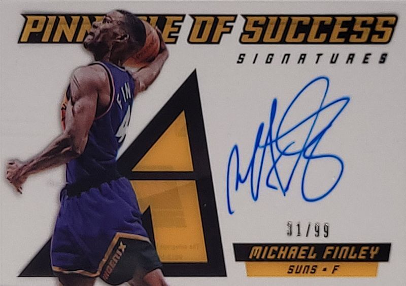 Michael Finley - 2013/14 Panini Pinnacle - on card Auto /99