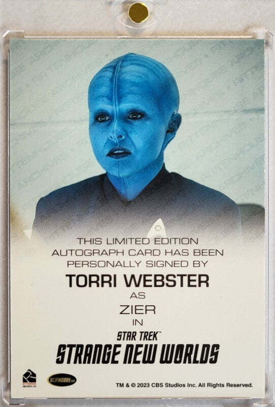 Torri Webster als "Zier" - Star Trek Strange New World - 2023 Rittenhouse - Auto