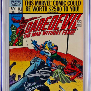 Daredevil #166 (1980) CGC SS 7.5 signierter Comic Frank Miller & Klaus Janson