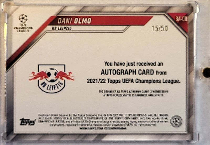 Dani Olmo - 2021/22 - Topps UEFA Champions League - Auto /50