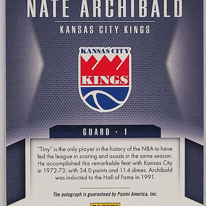 Nate Archibald - 2012/13 Panini Innovation - Auto
