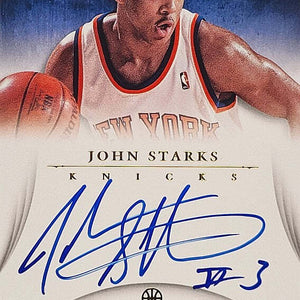 John Starks - 2012/13 Panini Immaculate Inscriptions - on card Auto /99