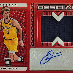 Chris Duarte - 2021/22 Panini Obsidian - Rookie Card - Auto - Jersey