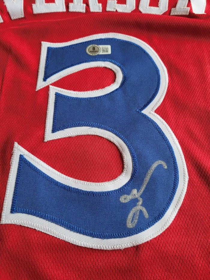 Allen Iverson - Custom Jersey signiert mit COA (Beckett)