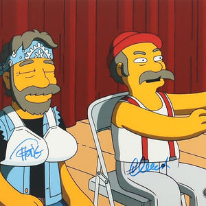 Cheech & Chong Autogramm – signiertes 28 x 35 cm Simpsons Foto  - COA Beckett