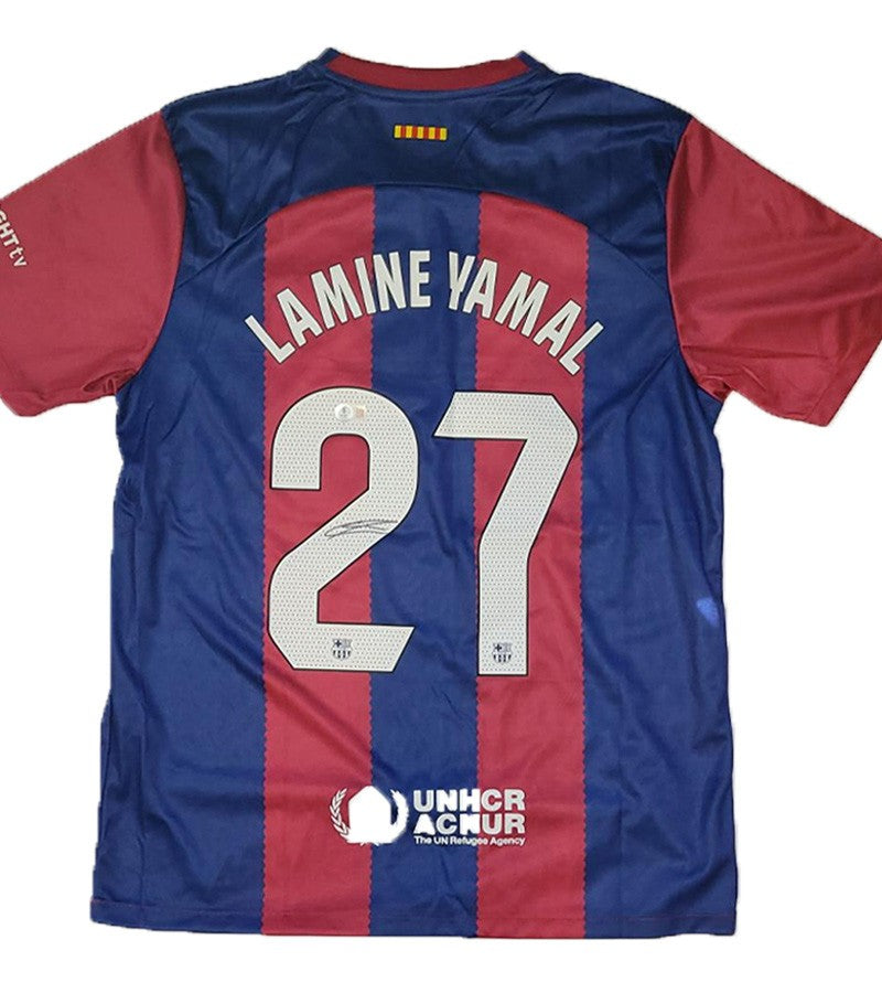 Lamine Yamal - signiertes Barcelona Trikot mit COA (Beckett)