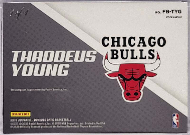 Thaddeus Young - 2019/20 Panini Donruss Optic - Auto 1/1