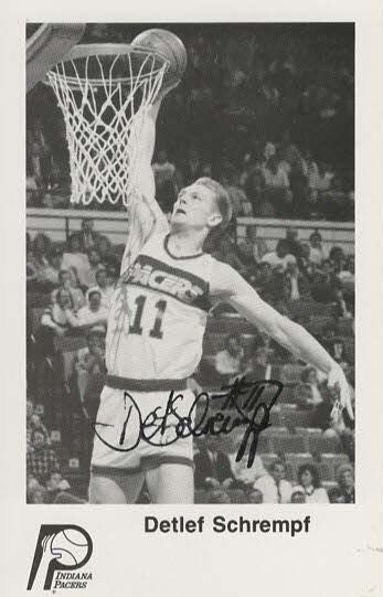 Autogramm Detlef Schrempf 9 x 13 cm