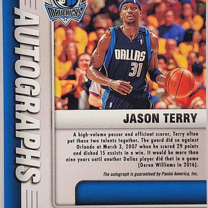 Jason Terry - 2020/21 Panini Mosaic - Auto