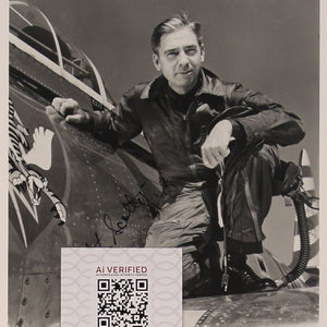 Robert Scott Jr. (WWII 23rd Fighter Group Ace – 10 Victories) Autogramm mit COA