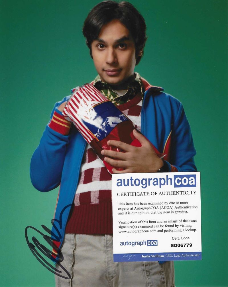 Kunal Nayyar ("Raj" in Big Bang Theory) 20x25 cm Autogramm mit COA (ACA)