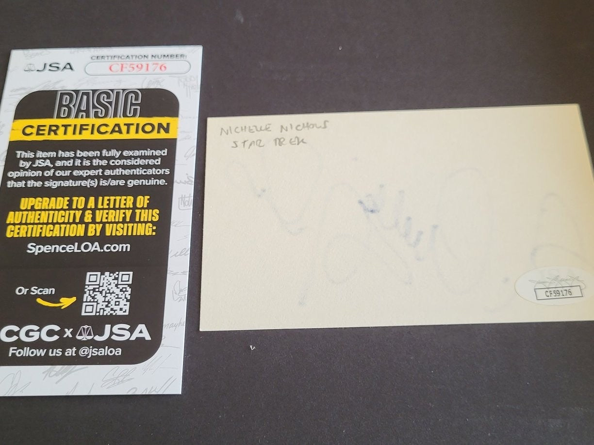 Nichelle Nichols Autogramm – Star Trek – Cut Signatur & Rahmen 23x32 COA (JSA)