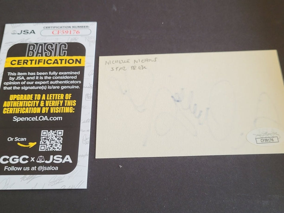 Nichelle Nichols Autogramm – Star Trek – Cut Signatur & Rahmen 23x32 COA (JSA)