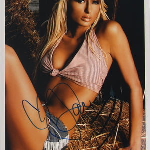 Paris Hilton Originalautogramm 20 x 25 cm mit COA (ACOA)