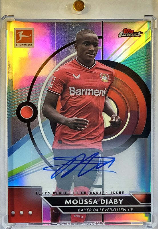 Moussa Diaby - 2023/24 - Topps Finest - Auto