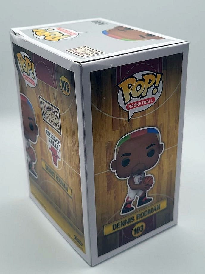 Dennis Rodman signierte Chicago Bulls #103 Funko Pop! Vinyl Figur (PIA)