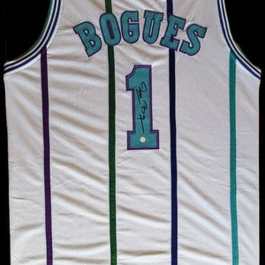 Muggsy Bogues Autogramm - Custom Jersey signiert mit COA (AWM)