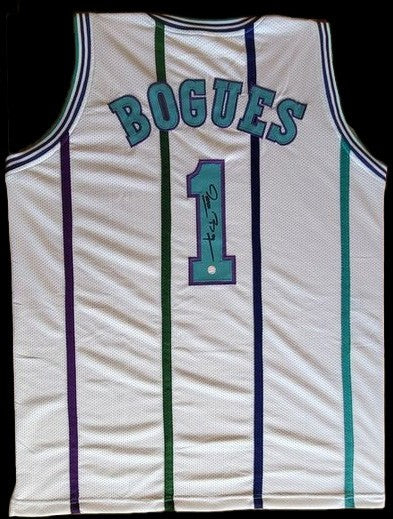 Muggsy Bogues Autogramm - Custom Jersey signiert mit COA (AWM)